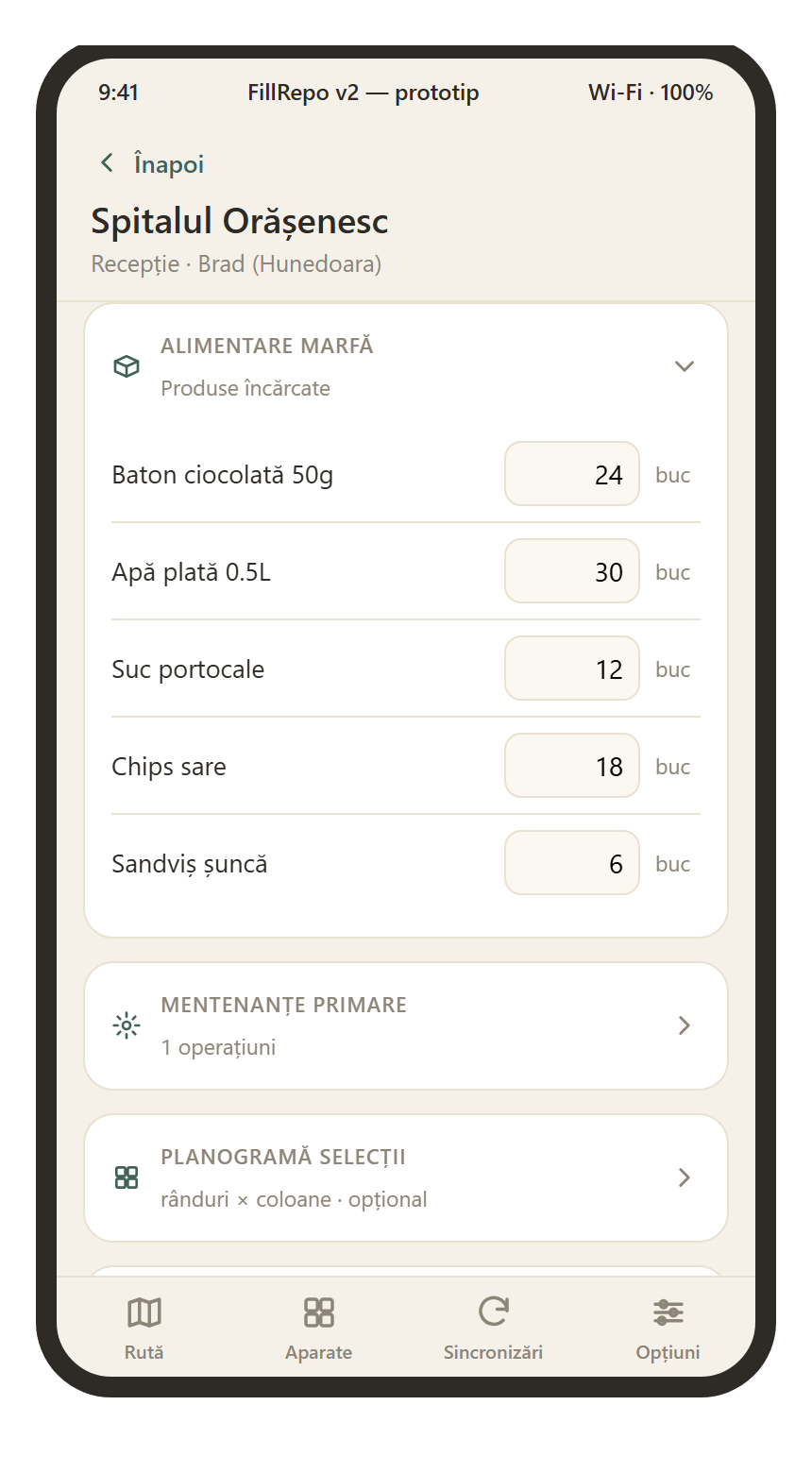 Premium · cafea + snack — prototip